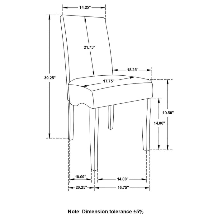 Stanton Grey Upholstered Dining Chair image