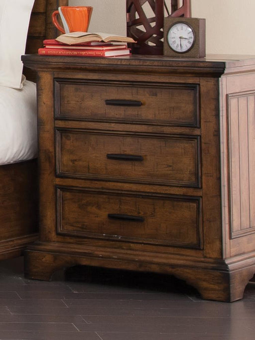 Elk Grove Rustic Three-Drawer Nightstand image