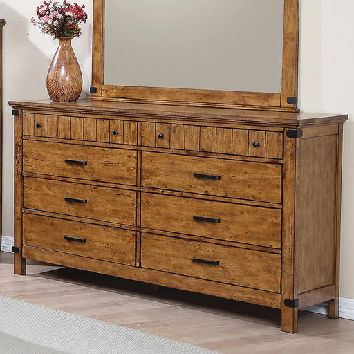 Brenner Rustic Honey Eight-Drawer Dresser image