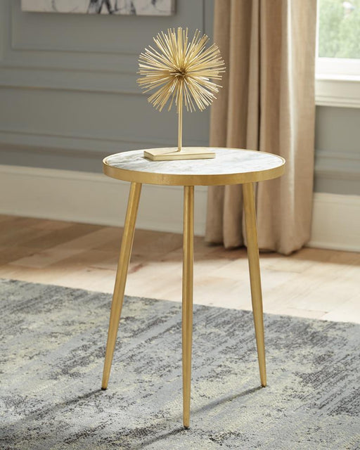 Modern Marble and Gold Accent Table image