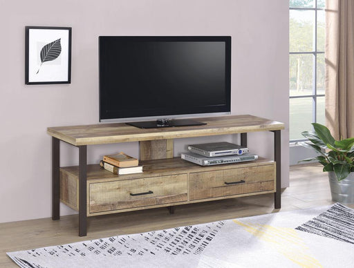 Rustic Weathered Pine 60" TV Console image