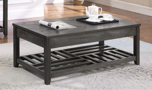 Rustic Grey Lift-Top Coffee Table image