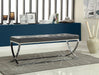 G501156 Contemporary Chrome Bench image