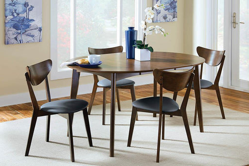 Malone Mid-Century Modern Dark Walnut Dining Chair image