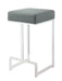 G105252 Contemporary Chrome and Grey Counter-Height Stool image