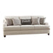 Glenn Cushion Back Sofa Light Grey image