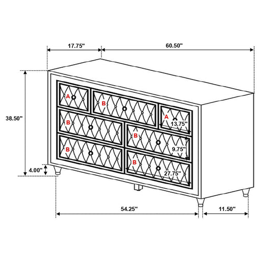 223521KW-S5 CALIFORNIA KING BED 5 PC SET image