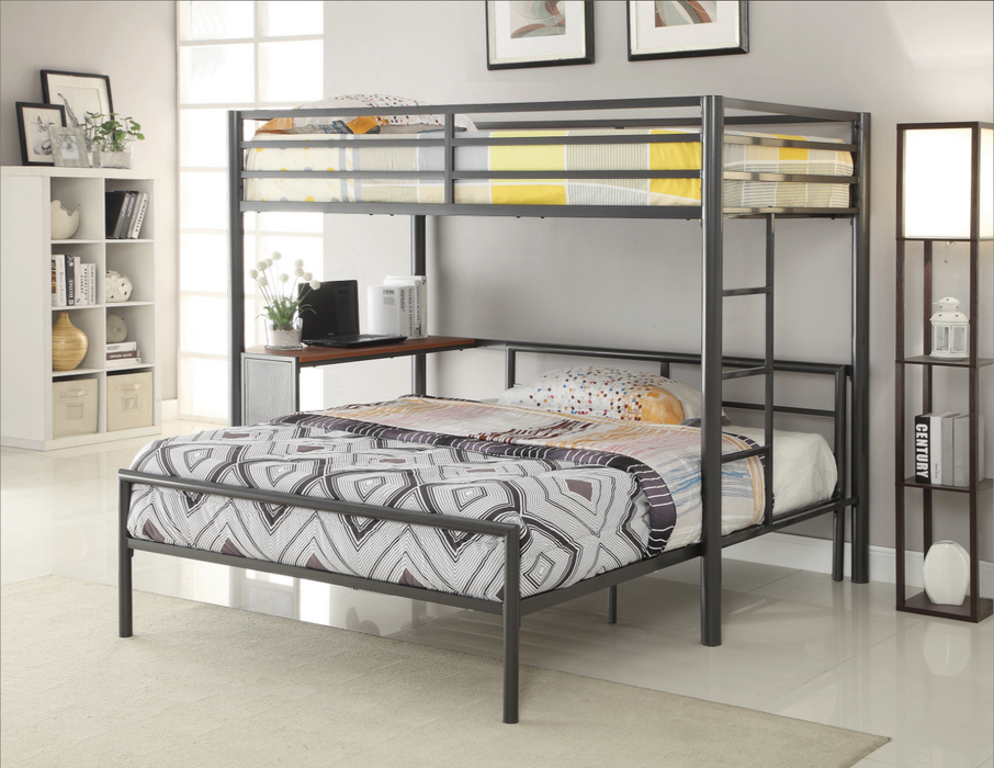 460229-S2T 2 PC SET (LOFT BED + TWIN BED) image