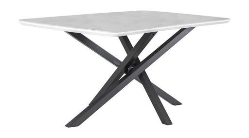 Paulita Rectangular Dining Table White And Gunmetal image