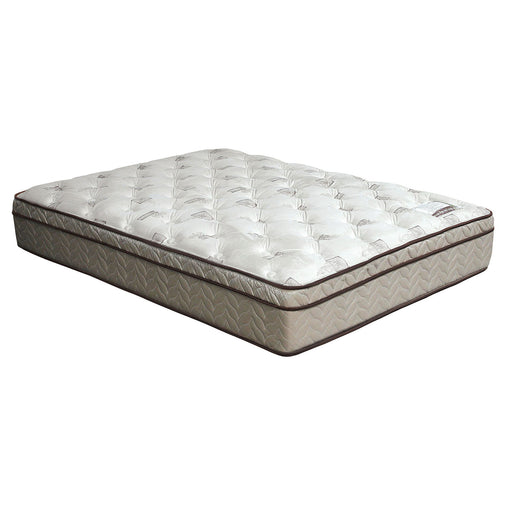 Lilium White/Brown 13" Euro Pillow Top Mattress, Full image