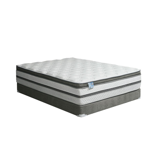 SIDDALEE White/Gray 16" Euro Pillow Top Mattress, E.King image