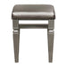 Homelegance Tamsin Vanity Stool in Silver Grey Metallic 1616-14 image