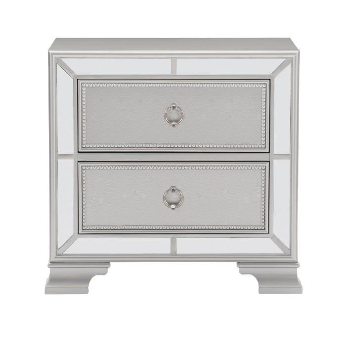 Homelegance Avondale Nightstand in Silver 1646-4 image