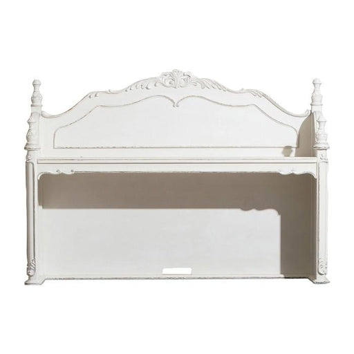 Homelegance Cinderella Writing Desk and Hutch in Antique White with Grey Rub-Through image