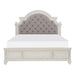 Homelegance Baylesford Queen Upholstered Panel Bed in Antique White 1624W-1* image