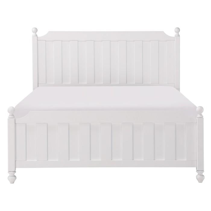 Homelegance Wellsummer Queen Panel Bed in White 1803W-1* image