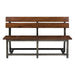 Homelegance Holverson Bench w/ Back in Rustic Brown 1715-BH image