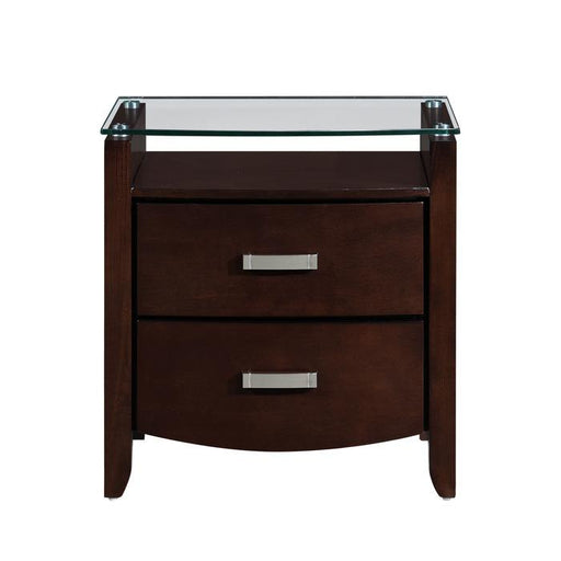 Homelegance Lyric 2 Drawer Nightstand in Dark Espresso 1737NC-4 image