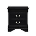 Homelegance Mayville 2 Drawer Nightstand in Black 2147BK-4 image