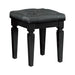 Homelegance Allura Vanity Stool in Black 1916BK-14 image