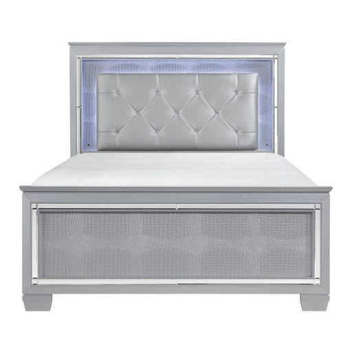 Homelegance Allura Full Panel Bed in Silver 1916F-1* image