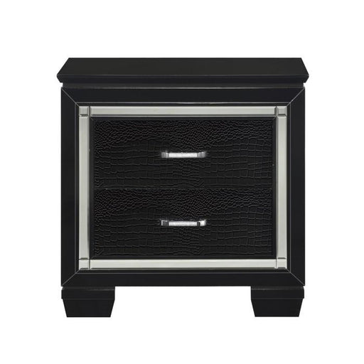 Homelegance Allura Nightstand in Black 1916BK-4 image