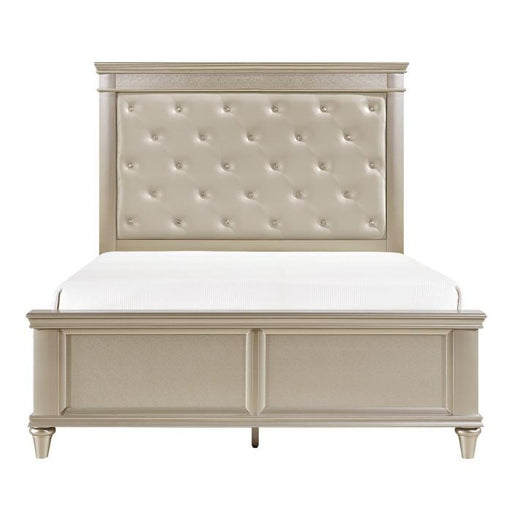 Homelegance Celandine Queen Panel Bed in Pearl/Silver 1928-1* image