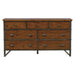 Homelegance Holverson Dresser in Rustic Brown & Gunmetal 1715-5 image