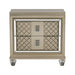 Homelegance Furniture Loudon 2 Drawer Nightstand in Champagne Metallic 1515-4 image