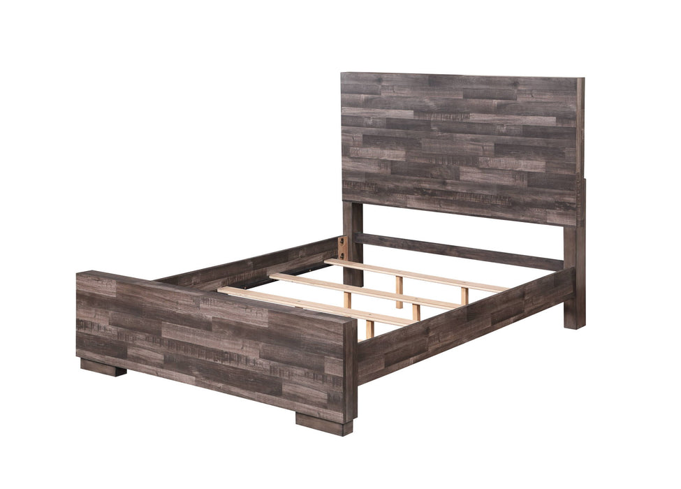 Juniper - Queen Bed - Dark Cherry