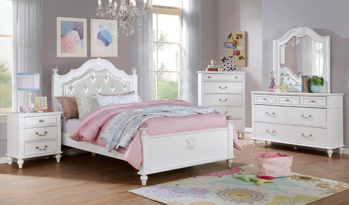 Belva - Full Bed - White