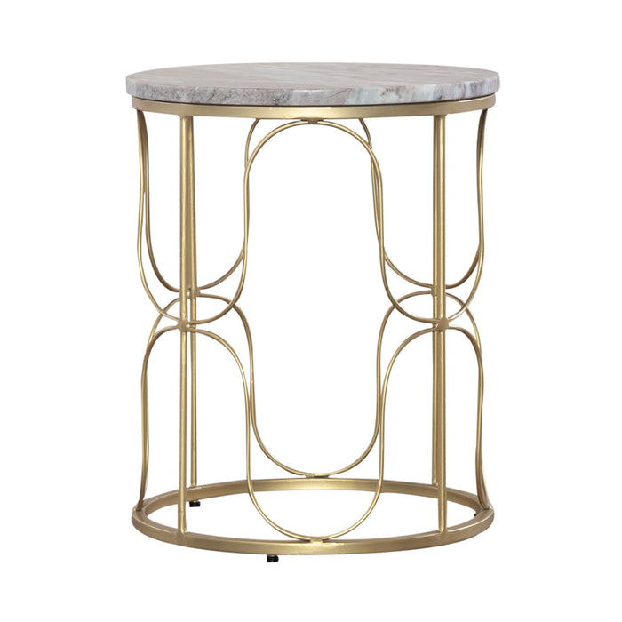 Verona - Accent Tables - Pearl Silver