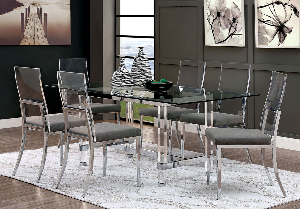 Casper - Dining Table - Pearl Silver