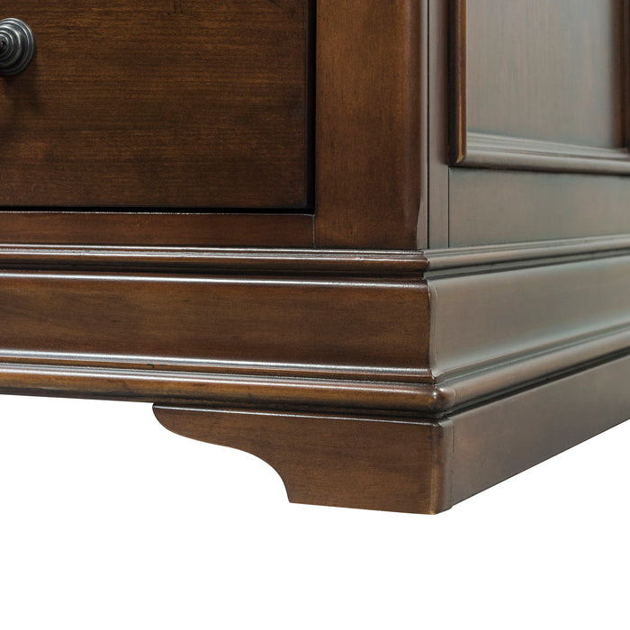 Chateau Valley - Media File Cabinet - Dark Brown