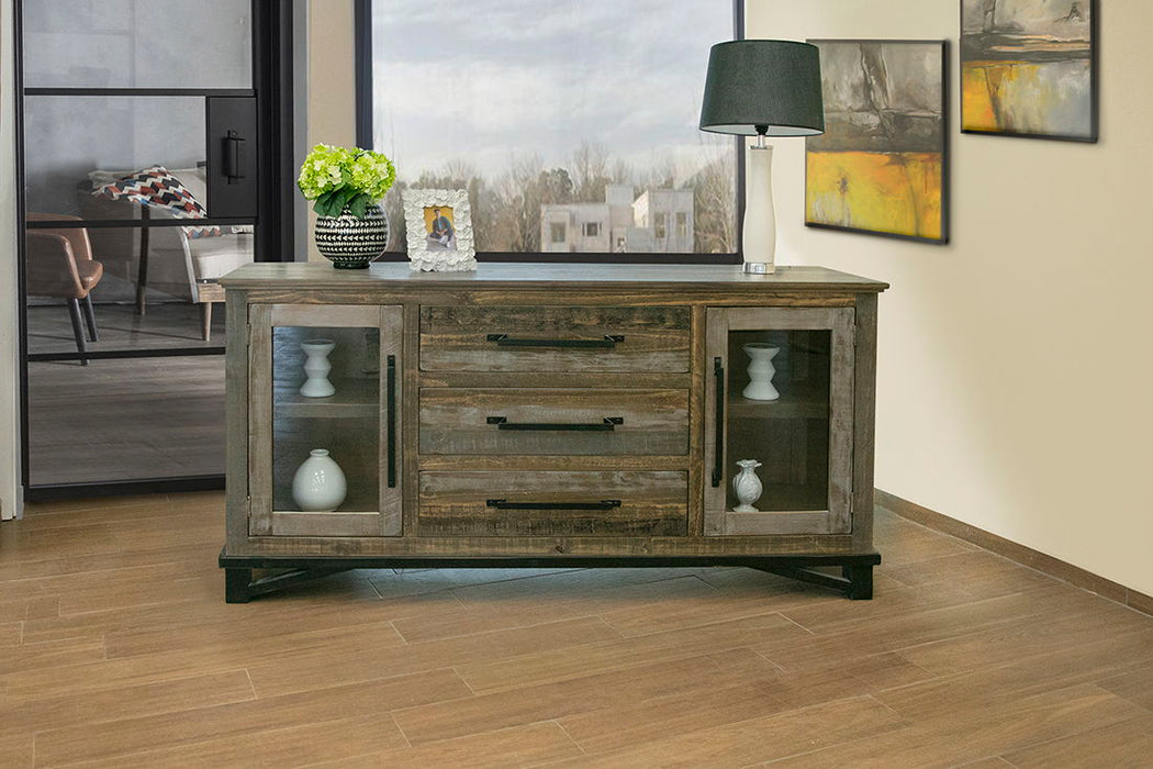 Loft Brown - Buffet With 3 Drawer / 2 Doors