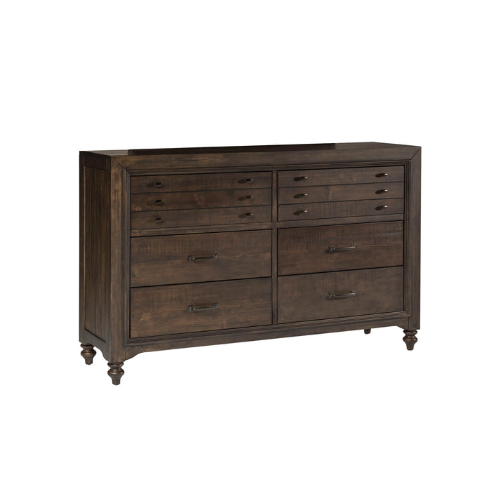 Catawba Hills - 6 Drawer Dresser - Dark Brown