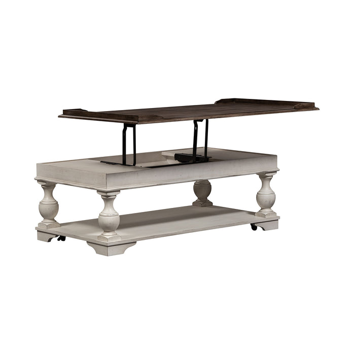 Abbey Road - Lift Top Cocktail Table - White