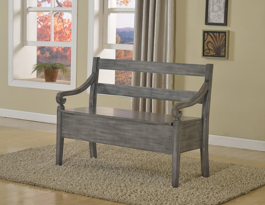 Kennedy - Storage Bench - Gray