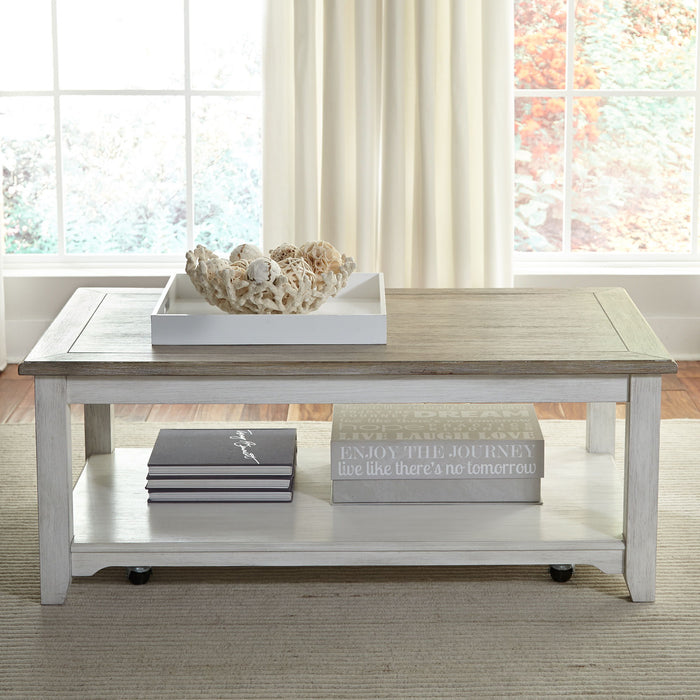 Summerville - Rectangular Cocktail Table - White