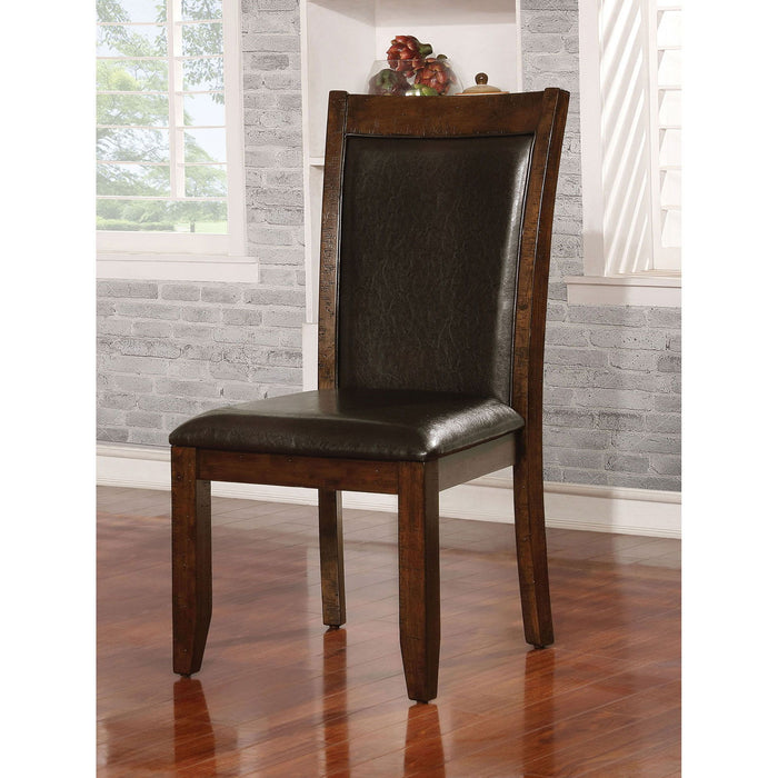 Maegan - Side Chair (Set of 2) - Brown Cherry / Espresso