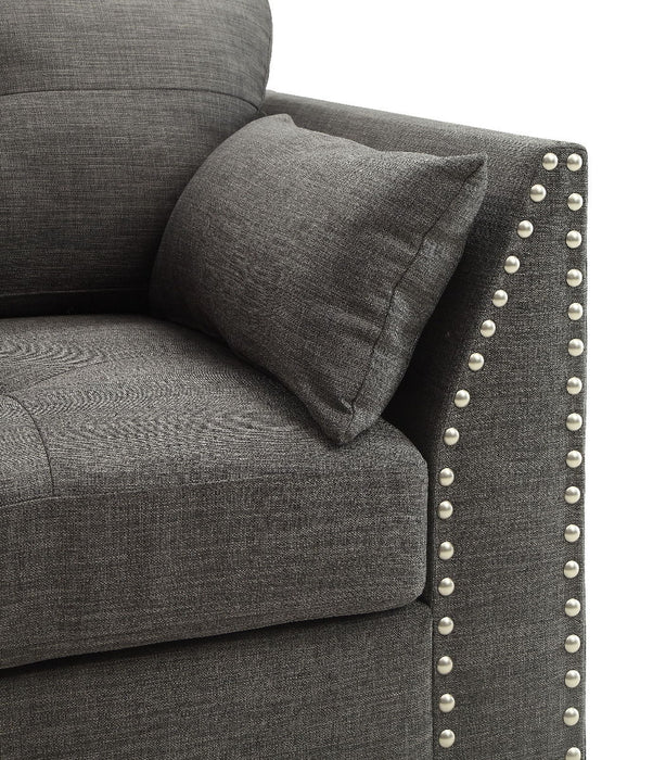 Laurissa - Sofa - Light Charcoal Linen