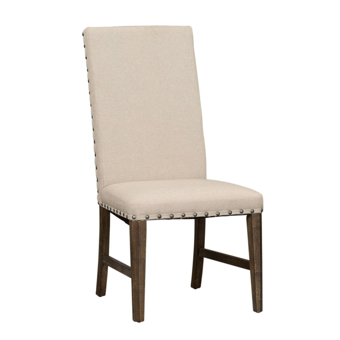 Artisan Prairie - Upholstered Side Chair - Dark Brown