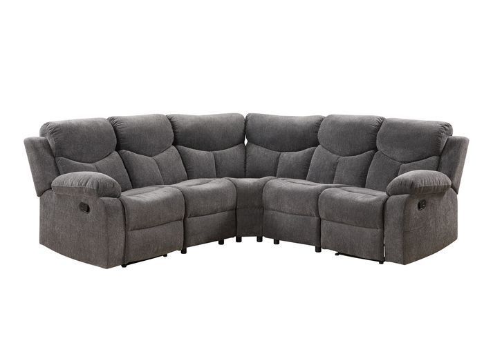 Kalen - Sectional Sofa - Gray Chenille