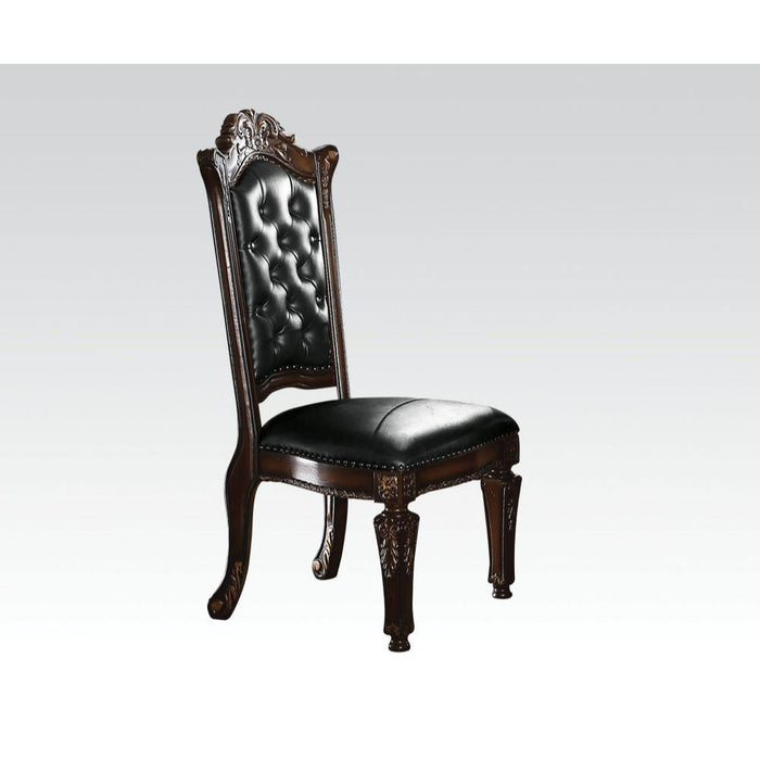 Vendome - Side Chair (Set of 2 - PU & Cherry - 48"