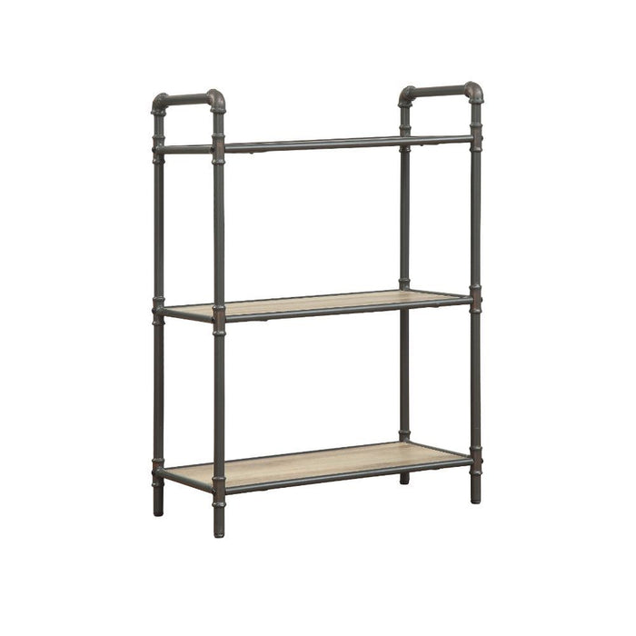 Itzel - Bookshelf - Antique Oak & Sandy Gray - 36"