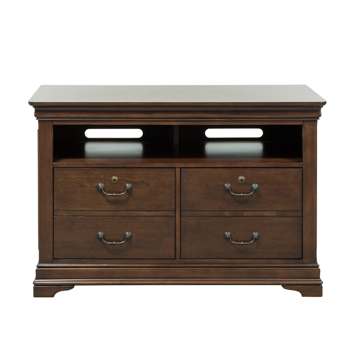 Chateau Valley - Media File Cabinet - Dark Brown