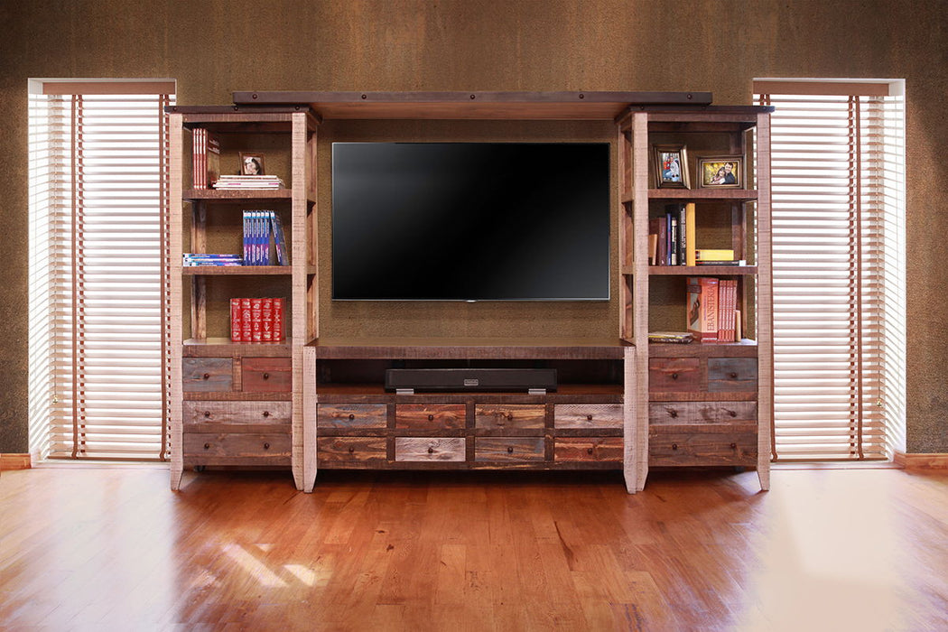 Antique - Multicolor TV Stand / Wall Unit