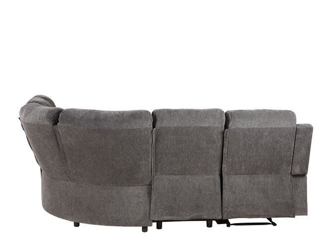 Kalen - Sectional Sofa - Gray Chenille