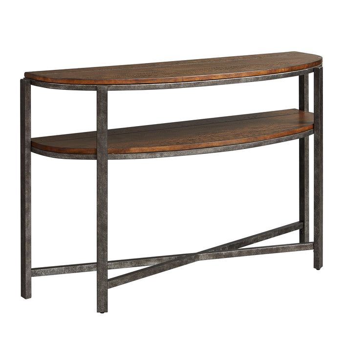 Breckinridge - Demilune Sofa Table - Dark Brown