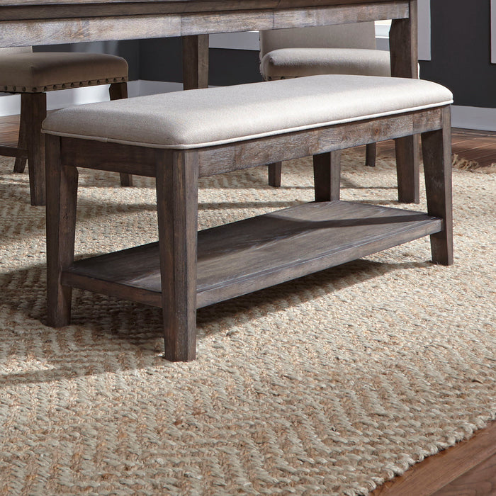 Artisan Prairie - Upholstered Bench - Dark Brown